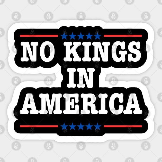 No-Kings Sticker by Creatifly Graphic Tees